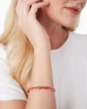 Kate Spade Everyday Spade Thin Coral Enamel Bangle